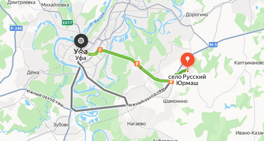 Русский Юрмаш — Уфа