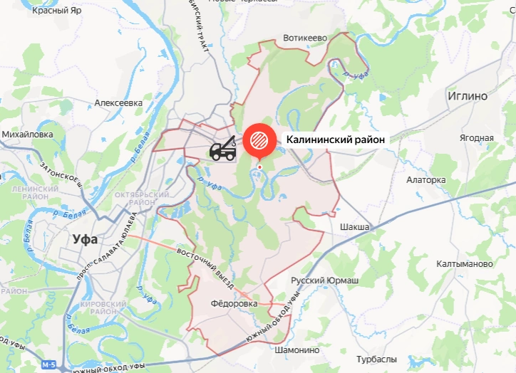 Калининский район, Уфа