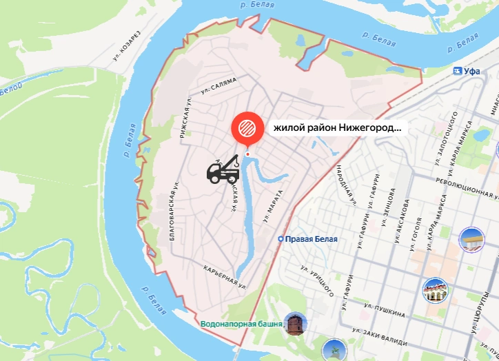 Нижегородка, Уфа